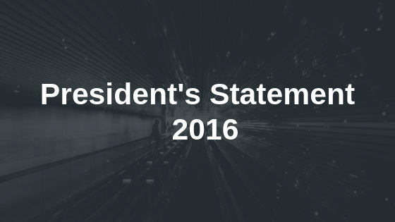 President's Statement 2016